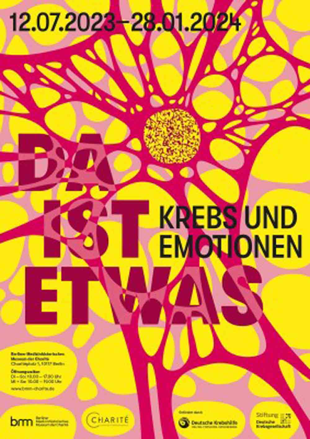 »Da ist etwas. Krebs und Emotionen« im Medizinhistorischen Museum Berlin, 12. Juli 2023 bis 28. Januar 2024