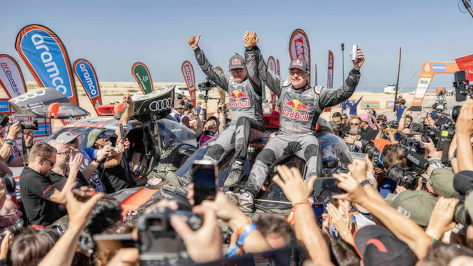 Fakten und Zahlen zum Dakar Sieg von Audi